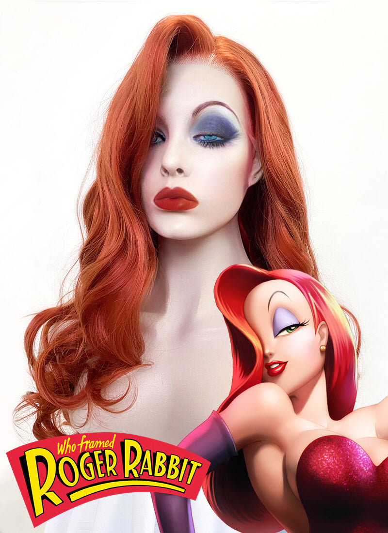 Disney Jessica Rabbit Wavy Ginger Lace Front Wig LC735 CosplayBuzz