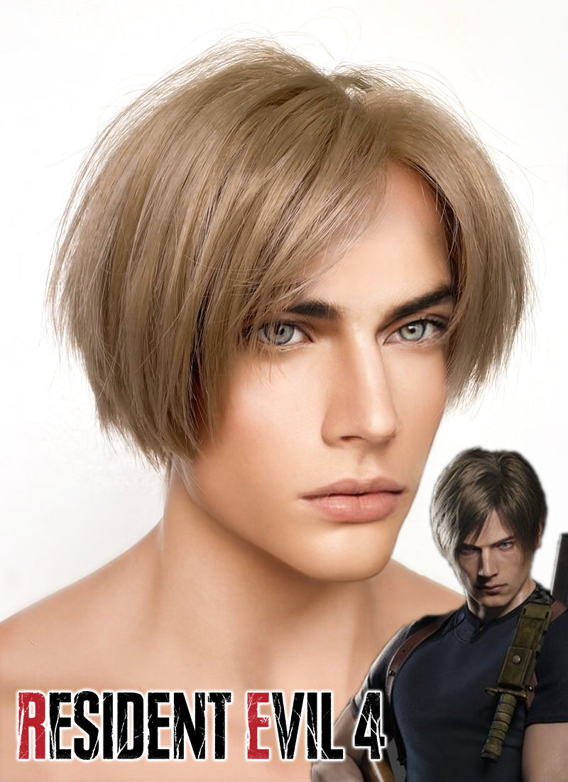 Resident Evil 4 Leon S. Kennedy Brunette Blonde Lace Front