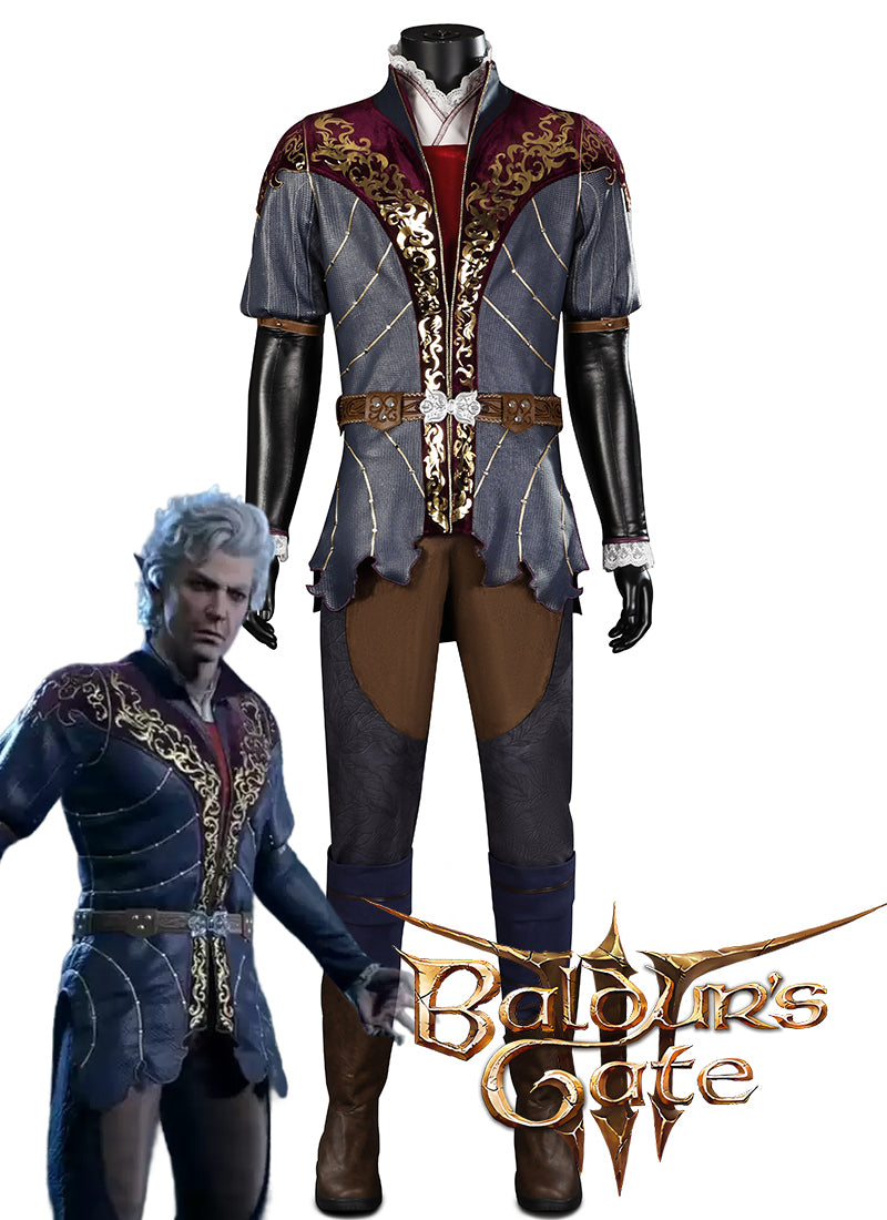 Baldur's Gate 3 Astarion Anime Cosplay Costume Outfit Full Set CS792