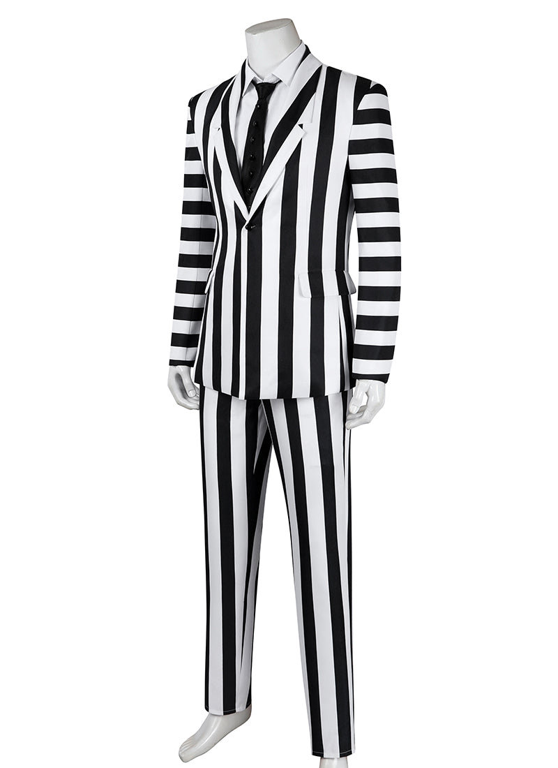 Beetlejuice 2 Beetlejuice Cosplay Costume Outfit Full Set CS802