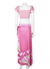 Final Fantasy Aerith Gainsborough Anime Cosplay Costume Beach Skirt CS805