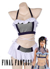 Final Fantasy Tifa Lockhart Anime Cosplay Costume Bikini Skirt Swimwear Outfits CS806