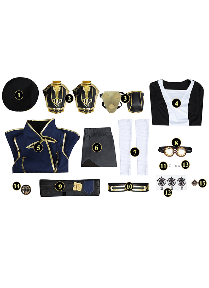 Arcane: League of Legends LOL Vi Cosplay Costume Outfit Full Set CS812