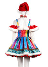 Christmas Holiday Outfit New Year Costume Colorful Suspender Dress CS817