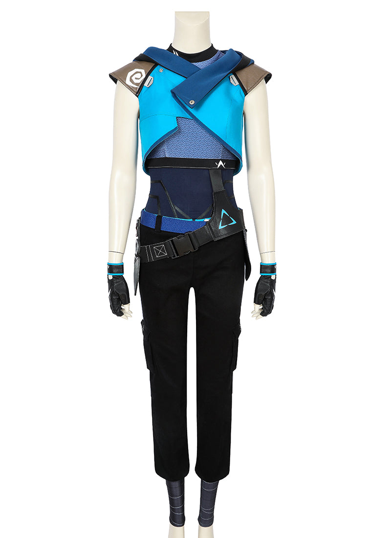 Valorant Jett Cosplay Costume Outfit Full Set CS819