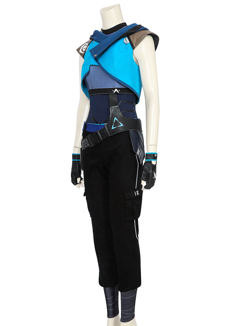 Valorant Jett Cosplay Costume Outfit Full Set CS819