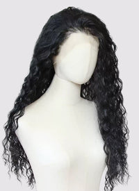 Disney Moana Curly Black Lace Front Synthetic Wig LF3358