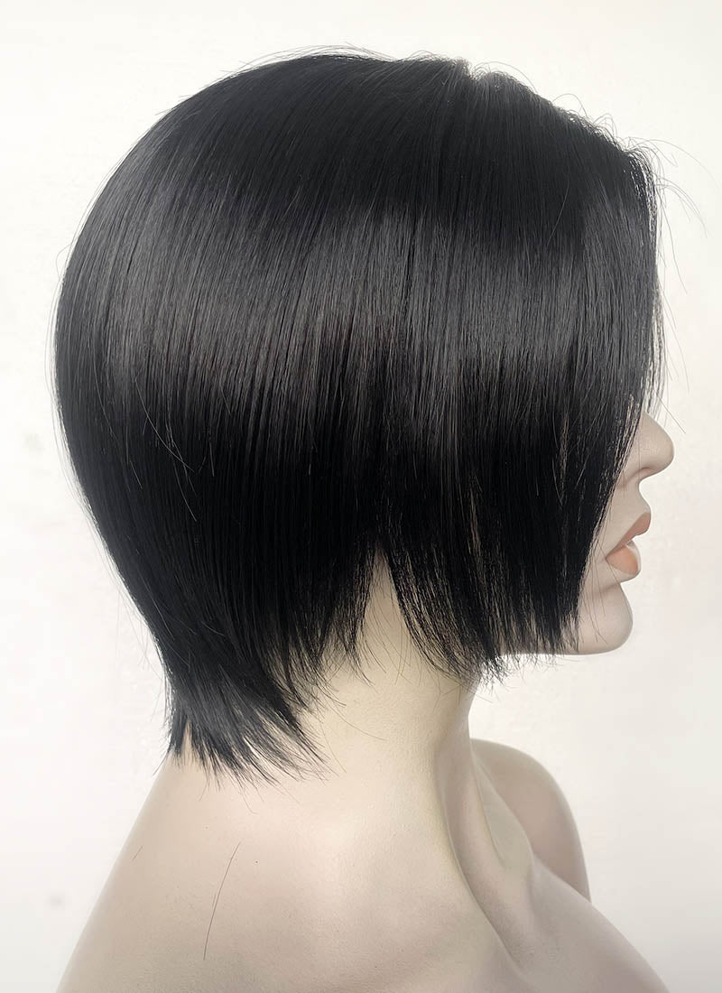 Nana Straight Bob Jet Black Lace Front Synthetic Wig LF6040