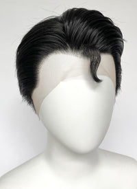 DC Superman Jet Black Lace Front Synthetic Men's Wig LF6062