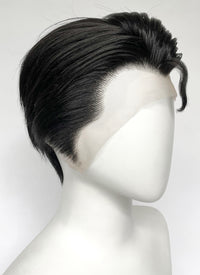 DC Superman Jet Black Lace Front Synthetic Men's Wig LF6062