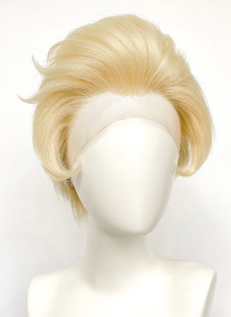 Hazbin Hotel Lucifer Morningstar Blonde Lace Front Synthetic Men's Wig LF6067