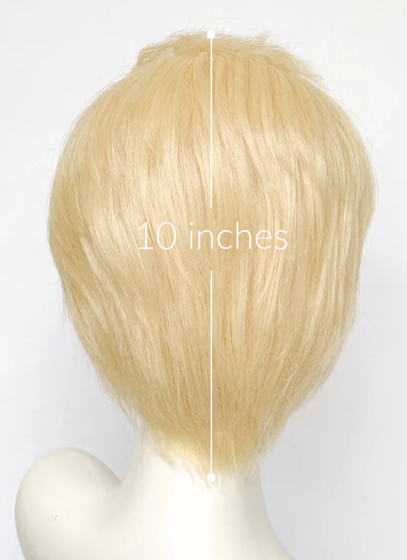 Hazbin Hotel Lucifer Morningstar Blonde Lace Front Synthetic Men's Wig LF6067