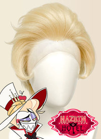 Hazbin Hotel Lucifer Morningstar Blonde Lace Front Synthetic Men's Wig LF6067