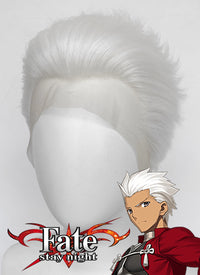 Fate/Stay Night Archer White Lace Front Synthetic Men's Wig LF6074