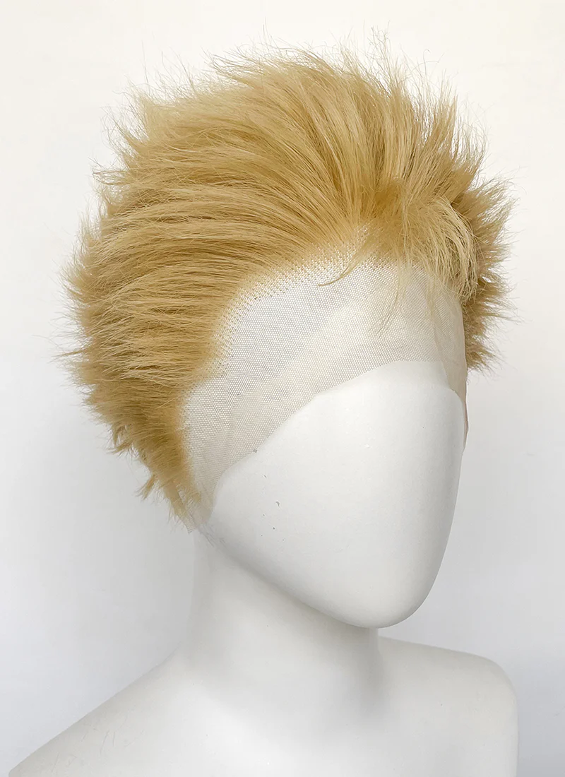 Nana Nobuo Terashima Wavy Blonde Lace Front Synthetic Men's Wig LF6076