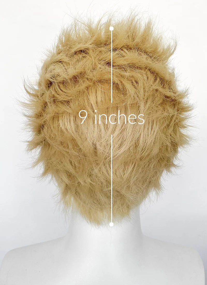 Nana Nobuo Terashima Wavy Blonde Lace Front Synthetic Men's Wig LF6076