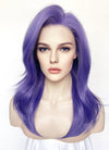 Long Straight Purple Lace Front Synthetic Hair Wig LN6036