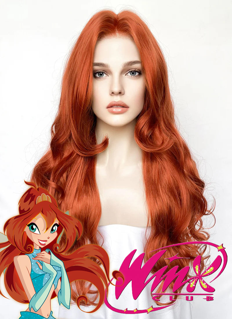 Winx Club Bloom Ginger Wavy Lace Front Synthetic Hair Wig LW4037