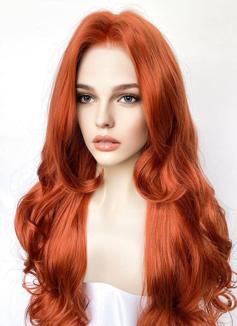 Marvel X-MEN 97 Jean Grey Ginger Wavy Lace Front Synthetic Hair Wig LW4037