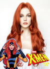 Marvel X-MEN 97 Jean Grey Ginger Wavy Lace Front Synthetic Hair Wig LW4037