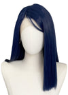 League of Legends LOL Arcane Caitlyn Kiramman Dark Blue Straight Lace Front Synthetic Wig LW4046