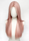 Long Straight Pastel Pink Synthetic Wig NL076