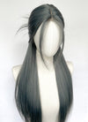 Long Straight Mixed Grey Blue Synthetic Wig NL079