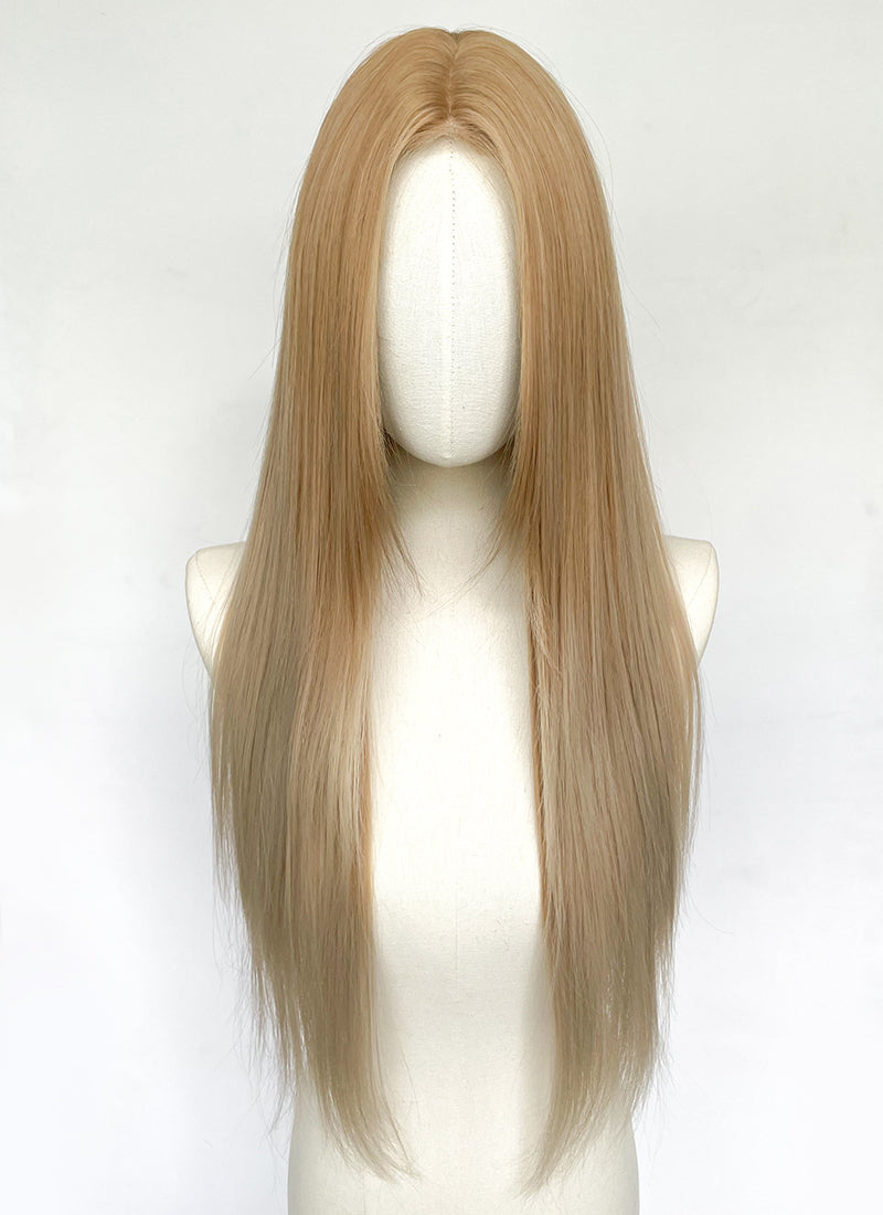 Long Straight Mixed Blonde Synthetic Wig NL080