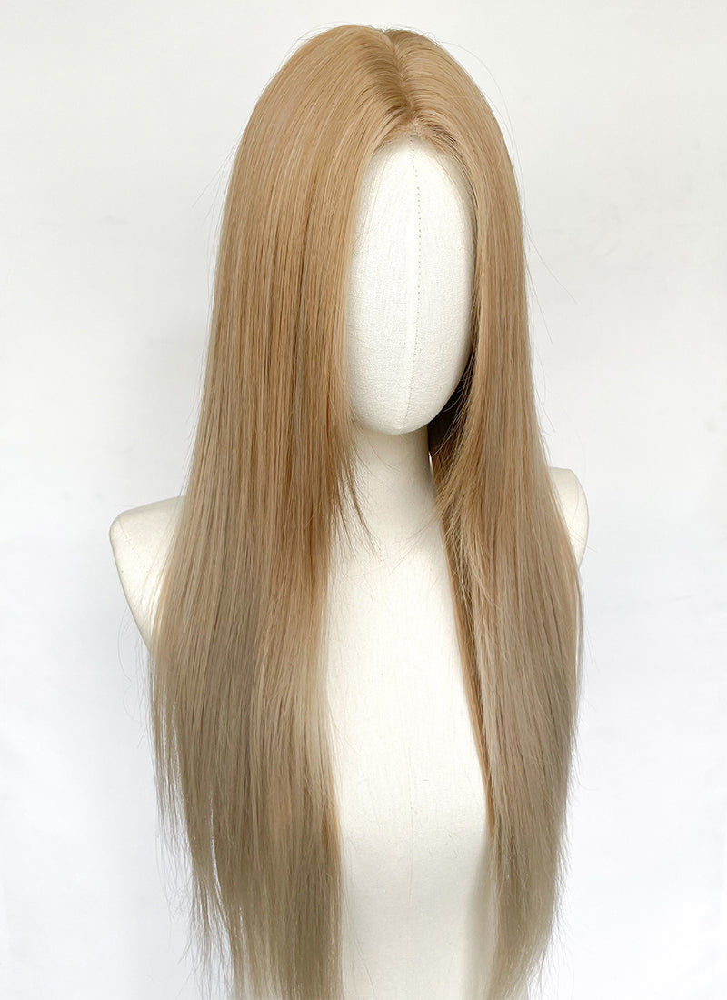 Long Straight Mixed Blonde Synthetic Wig NL080