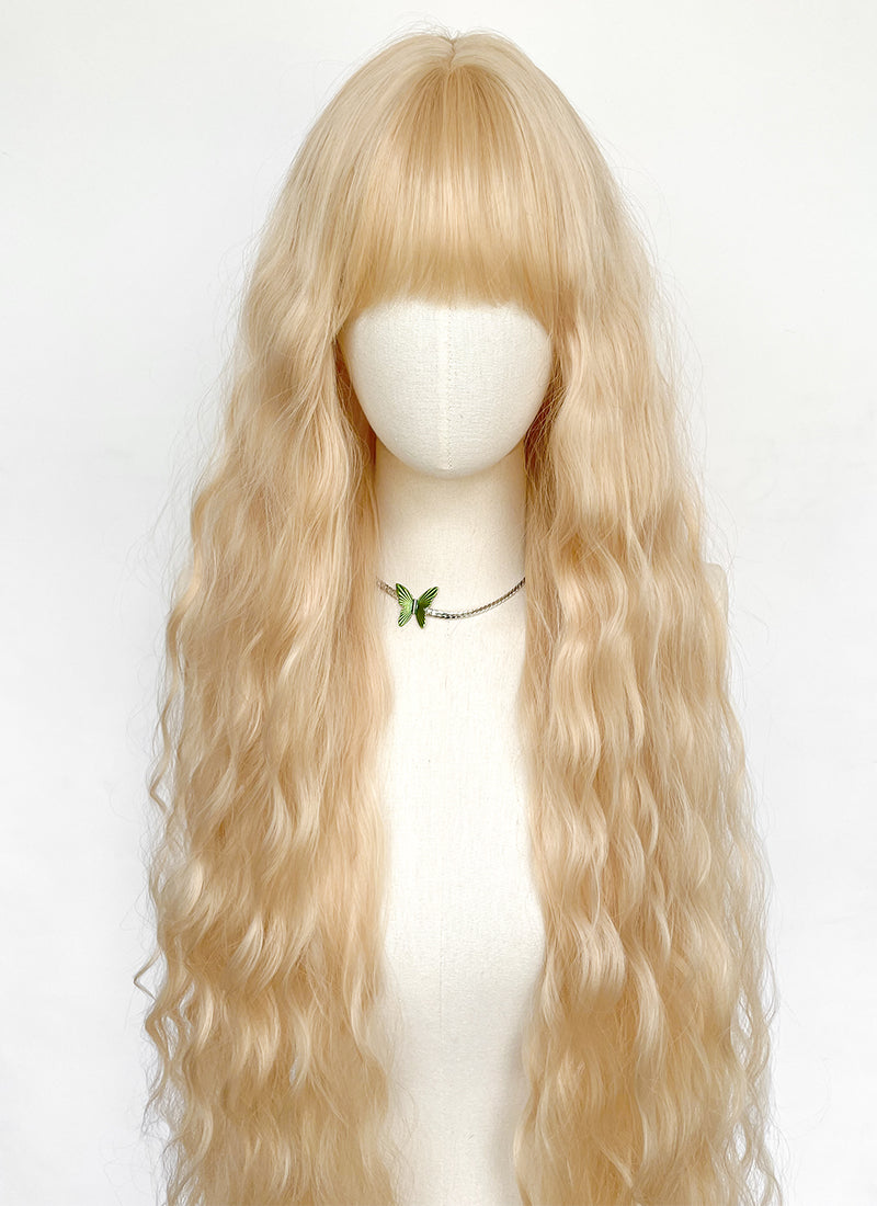 Long Wavy Blonde Cosplay Wig NS553