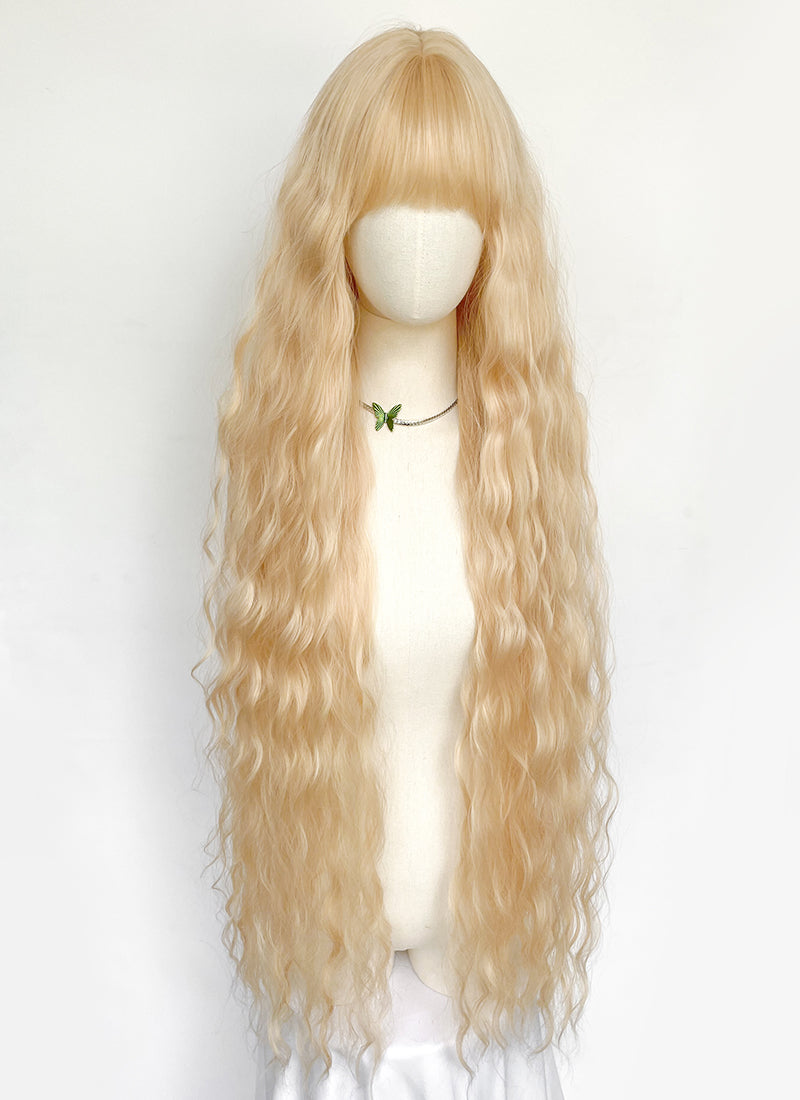 Long Wavy Blonde Cosplay Wig NS553