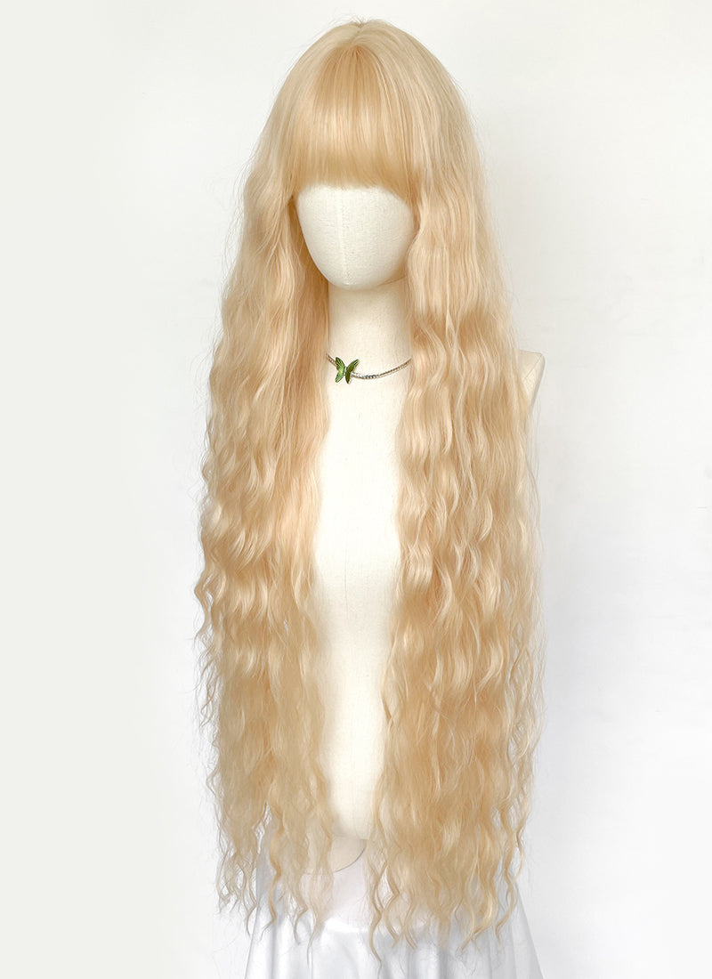 Long Wavy Blonde Cosplay Wig NS553