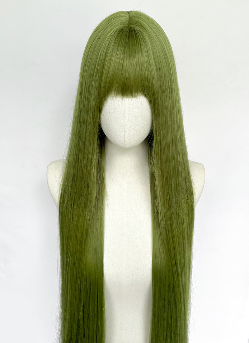 Long Straight Green Cosplay Wig NS559