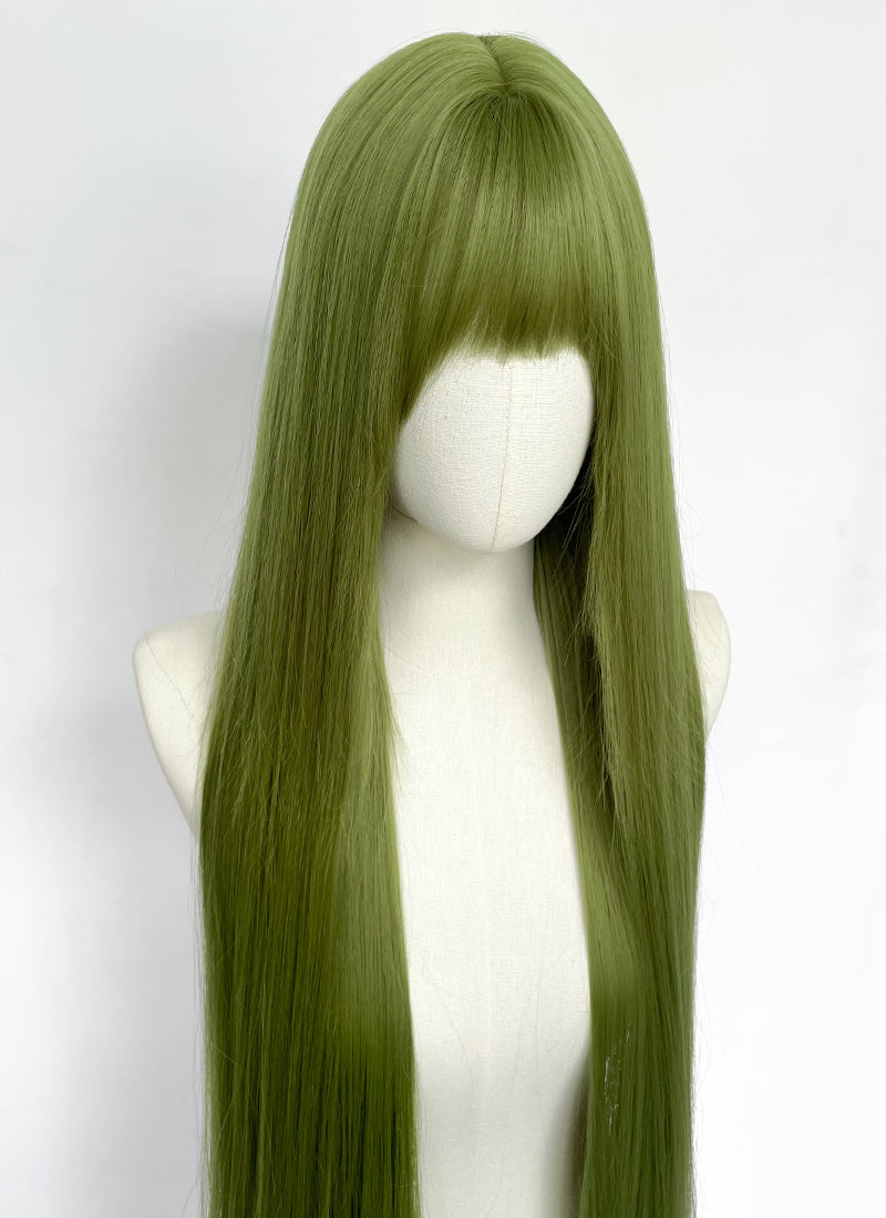 Long Straight Green Cosplay Wig NS559