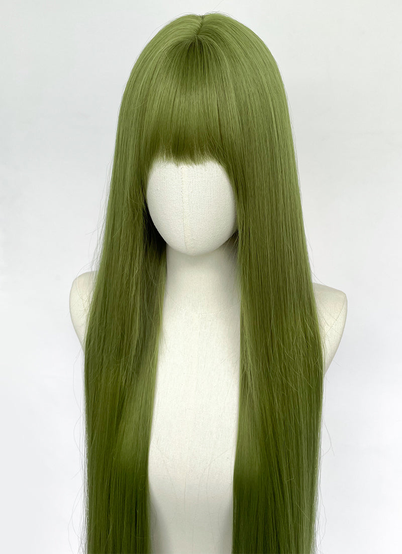 Long Straight Green Cosplay Wig NS559