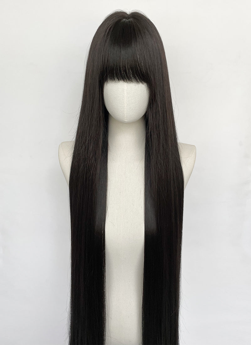 Long Straight Black Cosplay Wig NS561