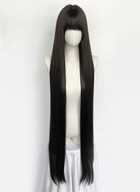 Long Straight Black Cosplay Wig NS561