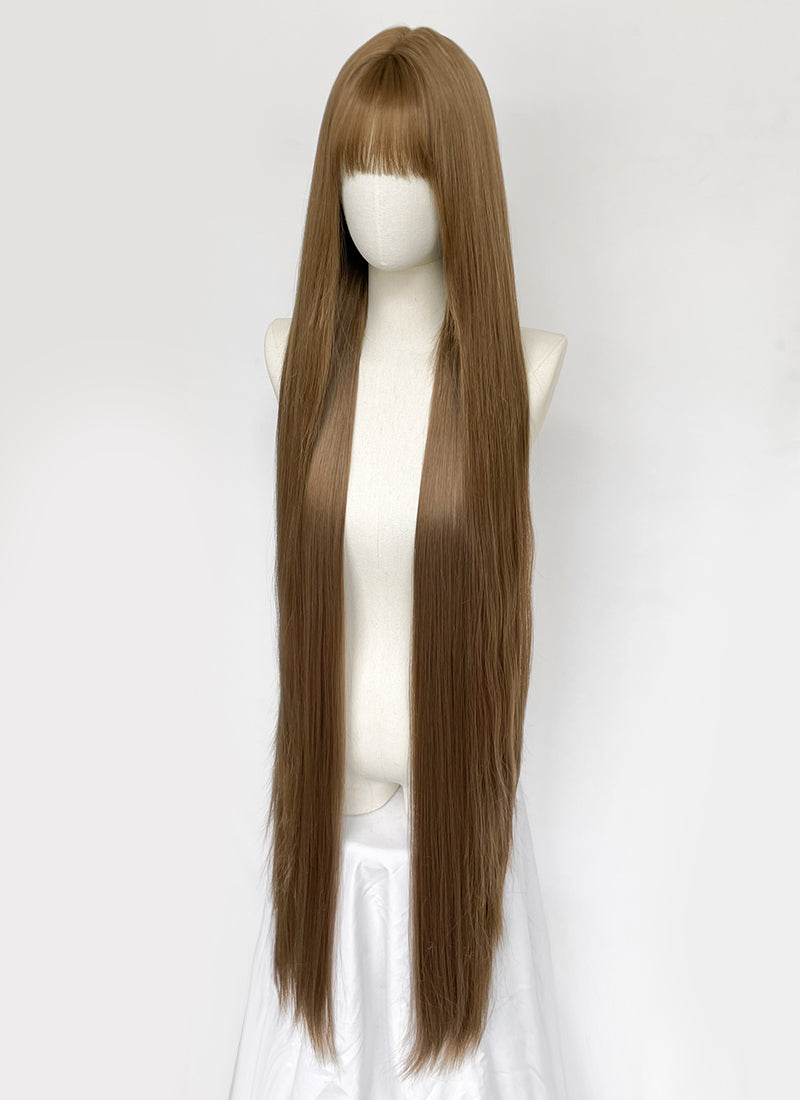 Long Straight Flaxen Brown Cosplay Wig NS562