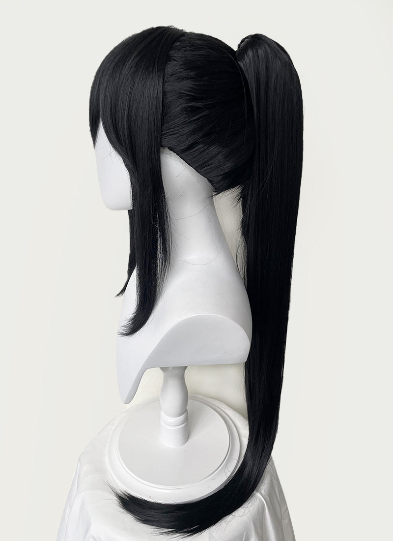 Kaiju No. 8 Mina Ashiro Long Black Cosplay Wig TB1701