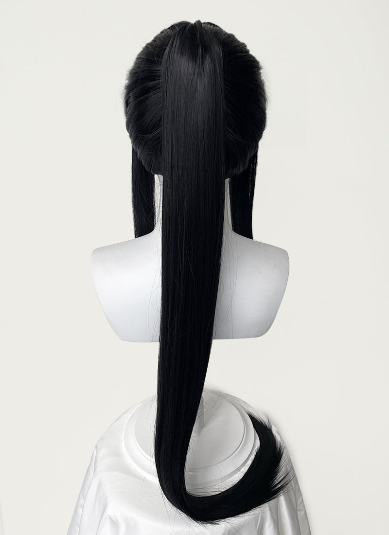 Kaiju No. 8 Mina Ashiro Long Black Cosplay Wig TB1701