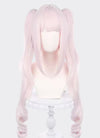 Goddess of Victory: Nikke Alice Long Wavy Pale Pink Cosplay Wig + Ponytails TB1707