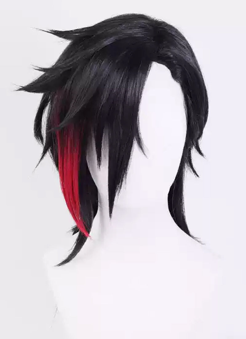 League of Legends LOL Arcane Vi Black With Red Cosplay Wig TB1709