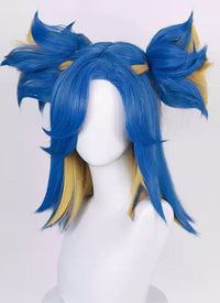 Valorant Neon Blue Mixed Yellow Cosplay Wig TB1713