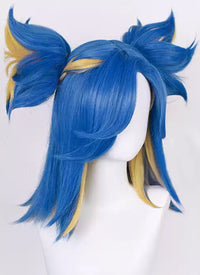 Valorant Neon Blue Mixed Yellow Cosplay Wig TB1713