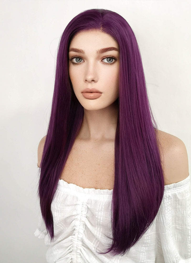 League of Legends Kai Sa Long Straight Dark Purple Lace Front