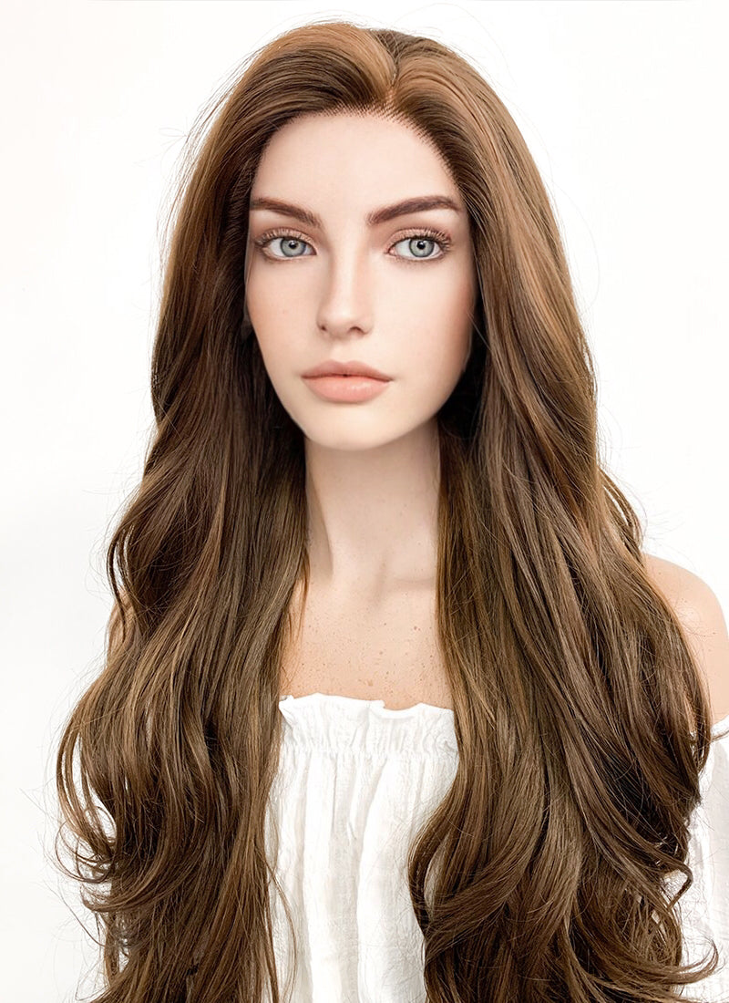 28 Cosmetology Mannequin Head Light Brown Synthetic Hair