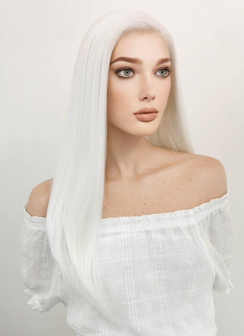 Front lace clearance white wig