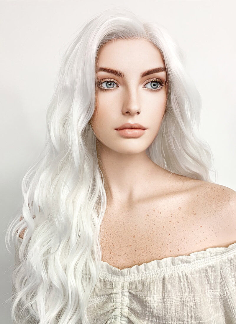 White selling Wavy Beauty Lace Front Wig