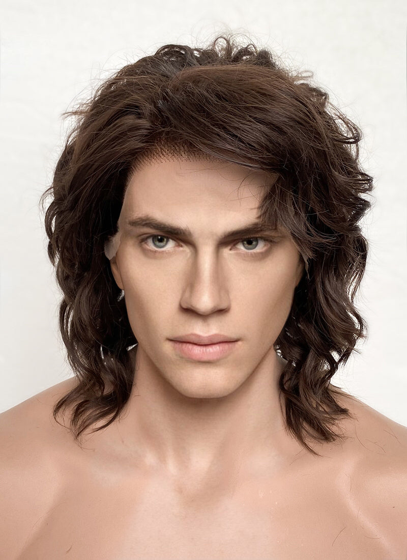 Star Wars Anakin Skywalker Darth Vader Wavy Brunette Lace Front Wig Men s LF407GA