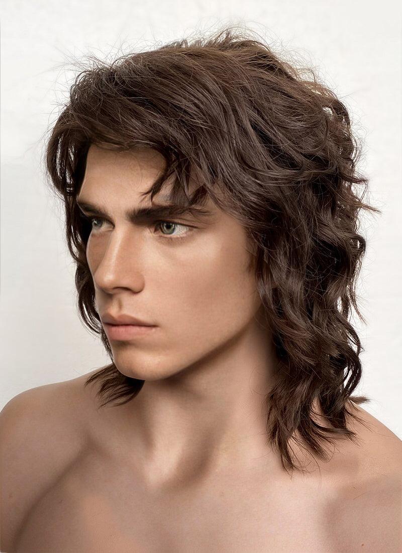 Star Wars Anakin Skywalker Darth Vader Wavy Brunette Lace Front Wig Men s LF407GA